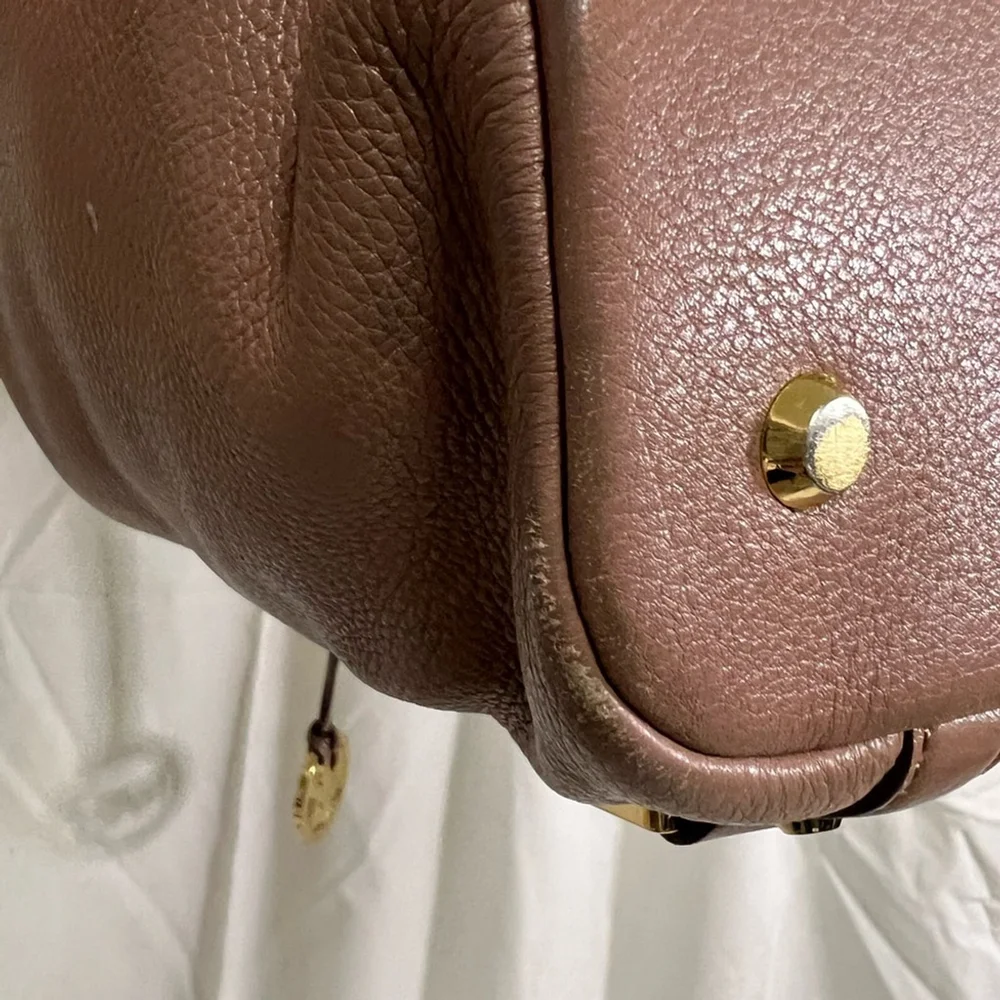 Michael Kors Brown Leather Shoulder Bag